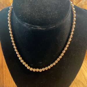 Chico's Gold Beaded Necklace